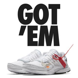 ナイキ(NIKE)のNIKE AIR PRESTO×OFF-WHITE 27cm 国内 正規 新品(スニーカー)