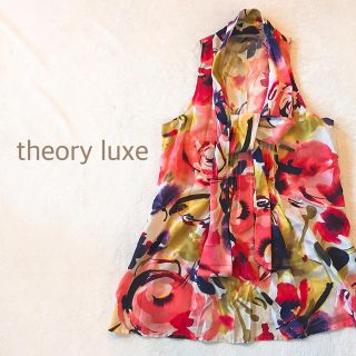 セオリー(theory)のtheory luxe❤️リゾート フラワーブラウス(シャツ/ブラウス(半袖/袖なし))