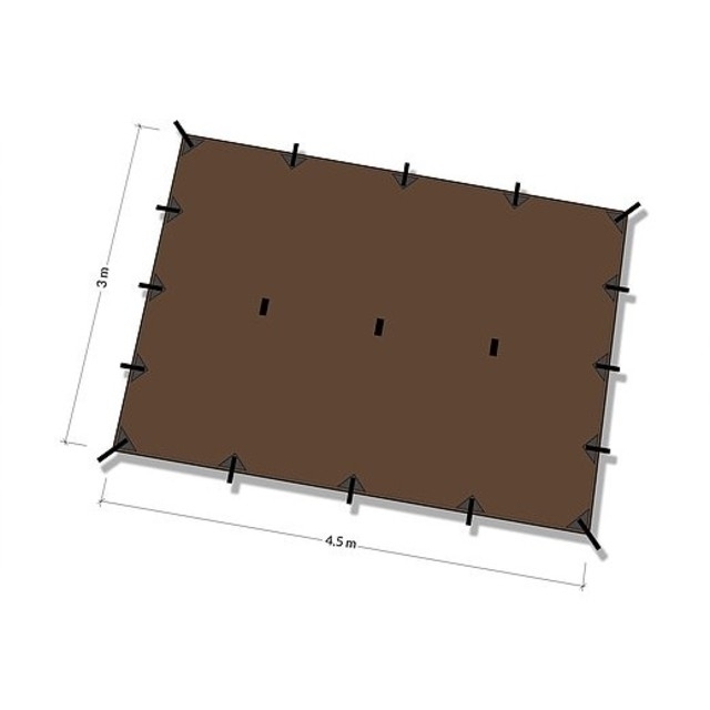 DDタープ XL 4.5x3 コヨーテブラウン DD TARP タープ スポーツ/アウトドアのアウトドア(テント/タープ)の商品写真