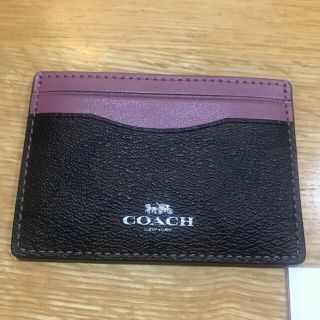 コーチ(COACH)のコーチ カードケース  ピンク(パスケース/IDカードホルダー)