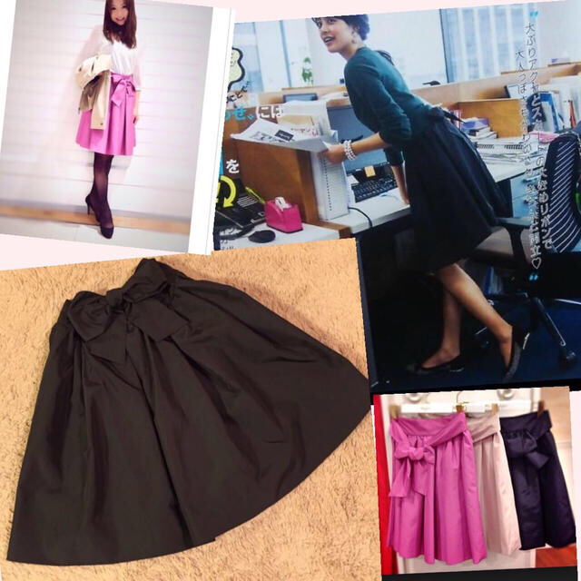 Fabulous Angela(ファビュラスアンジェラ)のファビュラスアンジェラ リボンスカート レディースのスカート(ひざ丈スカート)の商品写真