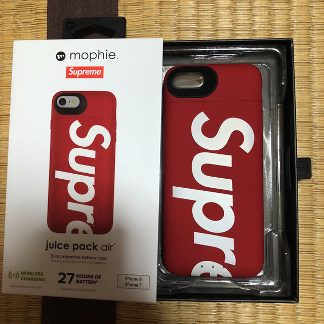 購入日発送supreme iPhone case アイフォンケース8赤