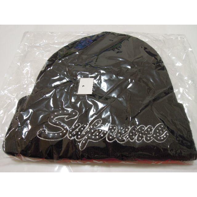 Supreme New Era Script Beanie 黒 18AW