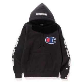 アベイシングエイプ(A BATHING APE)のBape x Champion pullover hoodie(パーカー)