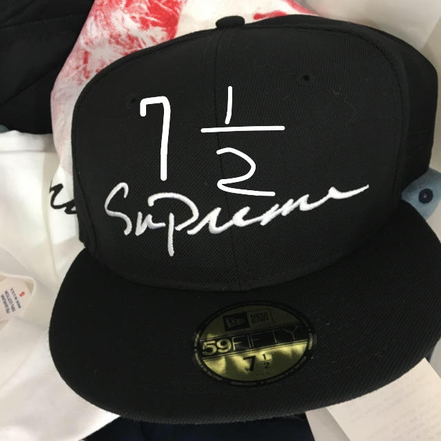 帽子supreme 7 1/2 new era ニューエラ キャップ ハーフ