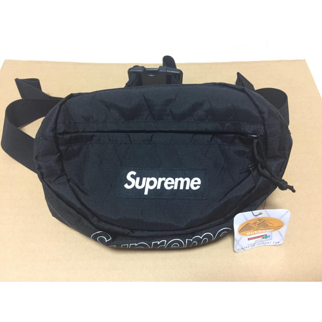 supreme 18aw waist bag black