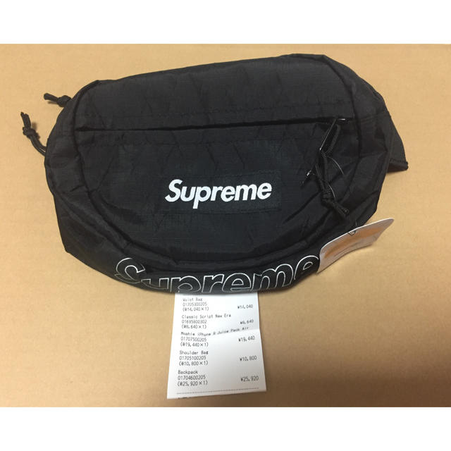 Supreme 18aw waist bag ブラック 黒