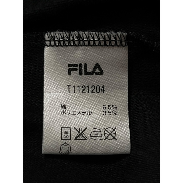 FILA(フィラ)のFila フィラ 黒 半袖 Tシャツ レディースのトップス(Tシャツ(半袖/袖なし))の商品写真