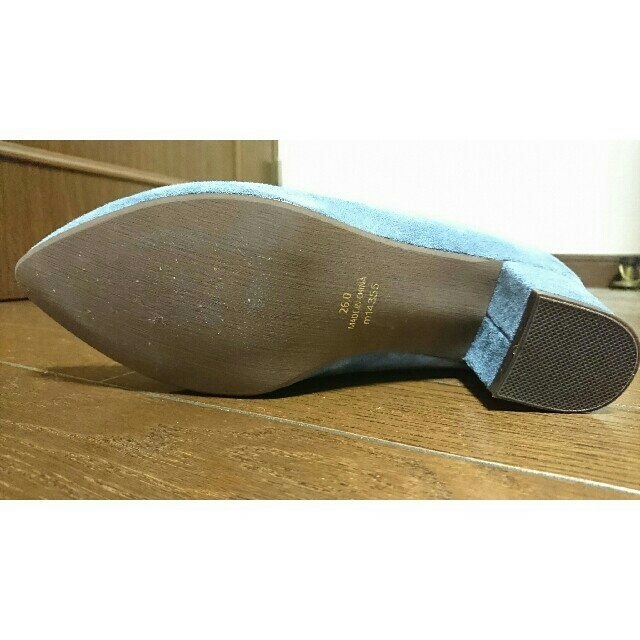 Menue ヒール5cm  26cm ブルー レディースの靴/シューズ(ハイヒール/パンプス)の商品写真