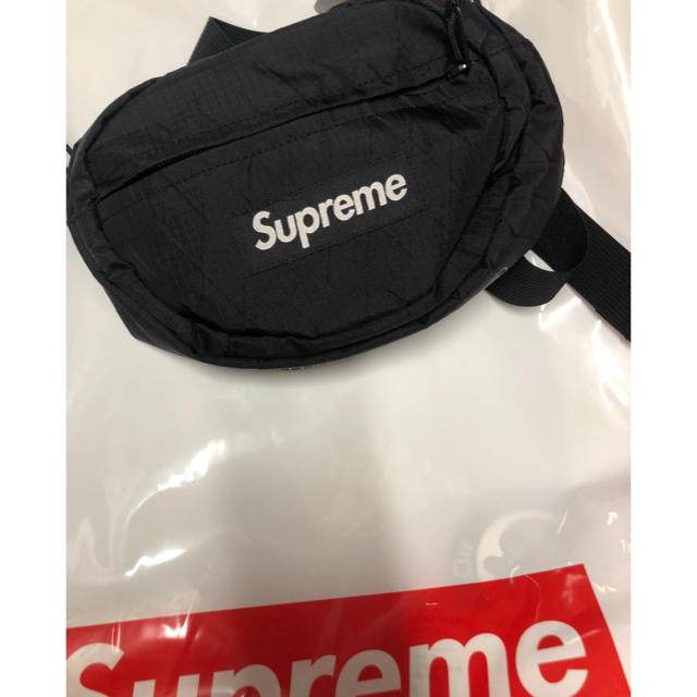 黒 18fw supreme waist bag ウエストバッグ ブラック 二個