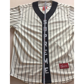 シュプリーム(Supreme)のSupreme vertical logo baseball jersey (Tシャツ/カットソー(半袖/袖なし))