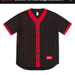 シュプリーム(Supreme)のsupreme vertical logo baseball jersey(シャツ)