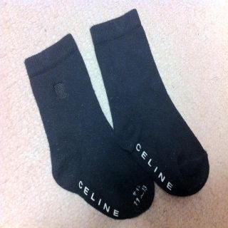 セリーヌ(celine)のセリーヌ ベビー靴下 11ー13cm 黒(その他)