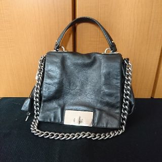 セリーヌ(celine)のセリーヌ チェーンバッグ ブラック シルバー(ショルダーバッグ)