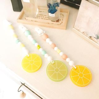 各3個限定！🍋レモン・ライム・オレンジの歯固めホルダー🍋(ベビーカー用アクセサリー)