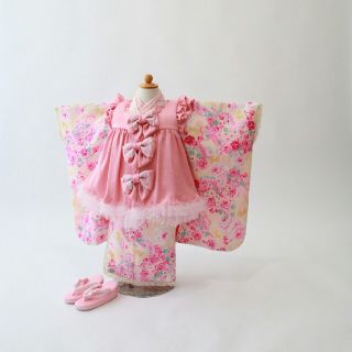 ☆美品☆七五三 着物 3歳 女の子 被布 mezzo piano