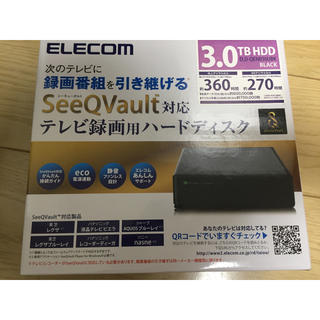エレコム(ELECOM)の【未使用】ELECOM テレビ録画用ハードディスク 3.0TB(その他)