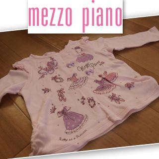 メゾピアノ(mezzo piano)のmezzo piano★秋冬ロングTシャツ★サイズ90(Tシャツ/カットソー)