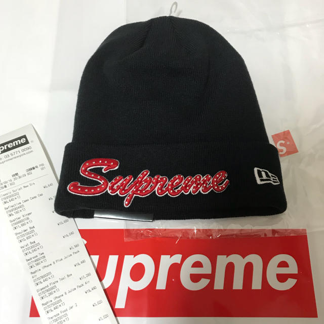 2018aw supreme New Era Script Beanie ②帽子