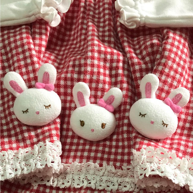 メゾピアノ 立体うさぎ セットアップ 80 レッド | www.mairie-bilieu.fr