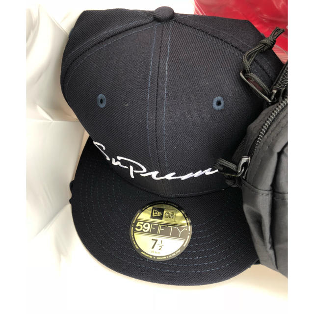 Classic Script New Era 7 1/2 ネイビー L  紺