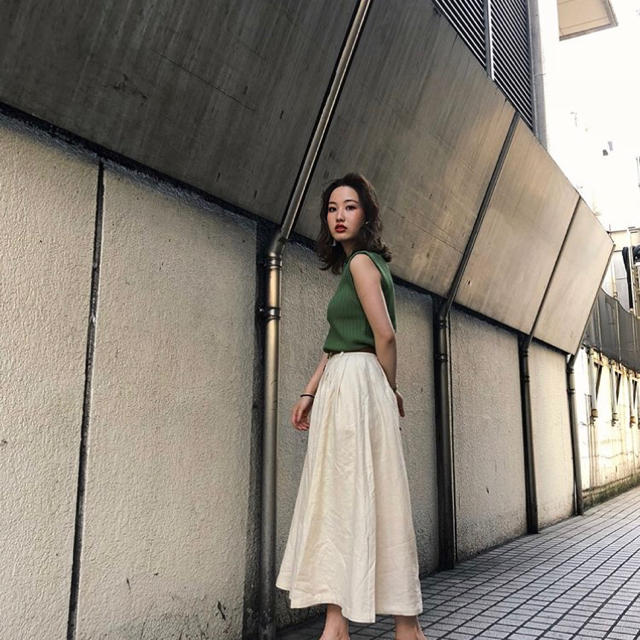 moussy(マウジー)のmoussy FRONT BUTTON FLARE SKIRT レディースのスカート(ロングスカート)の商品写真