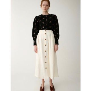 マウジー(moussy)のmoussy FRONT BUTTON FLARE SKIRT(ロングスカート)