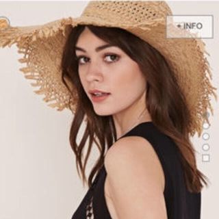 フォーエバートゥエンティーワン(FOREVER 21)のforever21 frayed floppy straw hat(麦わら帽子/ストローハット)