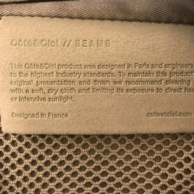 BEAMS(ビームス)のcote&ciel BEAMSコラボ バックパック(最終値下げ) メンズのバッグ(バッグパック/リュック)の商品写真