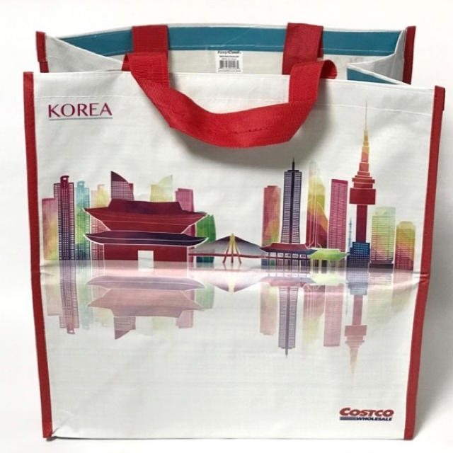 コストコ(コストコ)のコストコ エコバッグ 韓国 新品未使用 レディースのバッグ(エコバッグ)の商品写真