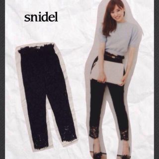 スナイデル(SNIDEL)のレースタックハイウエストパンツ♡(カジュアルパンツ)