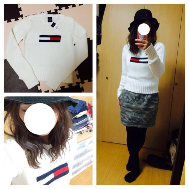 TOMMY HILFIGER(トミーヒルフィガー)のトミー/ミニ丈ニット！ レディースのトップス(ニット/セーター)の商品写真