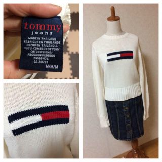 トミーヒルフィガー(TOMMY HILFIGER)のトミー/ミニ丈ニット！(ニット/セーター)