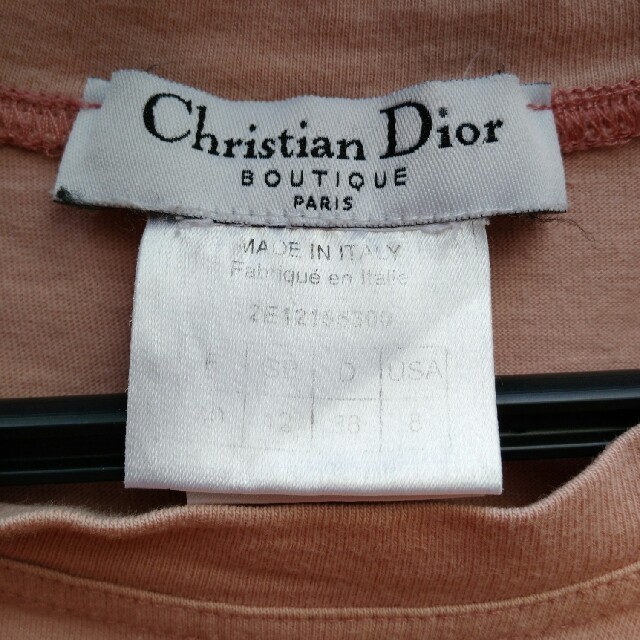 Christian Dior(クリスチャンディオール)のディオール　タンクトップ　ピンク/レモンイエロー レディースのトップス(Tシャツ(半袖/袖なし))の商品写真