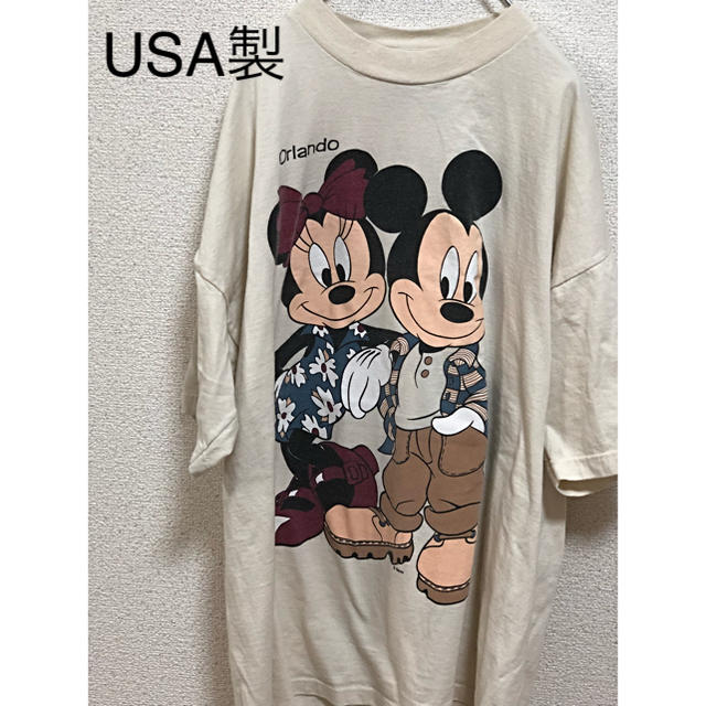Disney(ディズニー)のUSA古着 ミッキー ミニー ディズニー ビンテージ キャラクター アメリカ メンズのトップス(Tシャツ/カットソー(半袖/袖なし))の商品写真