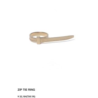 アンブッシュ(AMBUSH)のambush zip tie ring(リング(指輪))