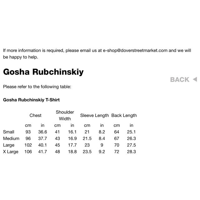 Gosha Rubchinskiy 18AW Tシャツ Mサイズ