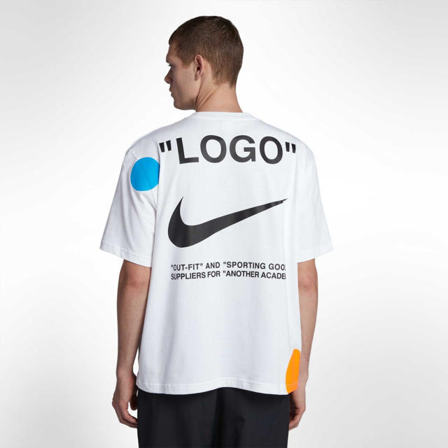 S Nikelab x Off-White Football Tee WhiteSmall