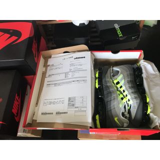 ナイキ(NIKE)の27.0 新品 NIKE AIR VAPORMAX 95 NEON YELLOW(スニーカー)