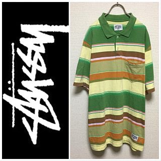 ステューシー(STUSSY)のステューシー  STUSSY ビッグサイズ ボーダーポロシャツ(ポロシャツ)