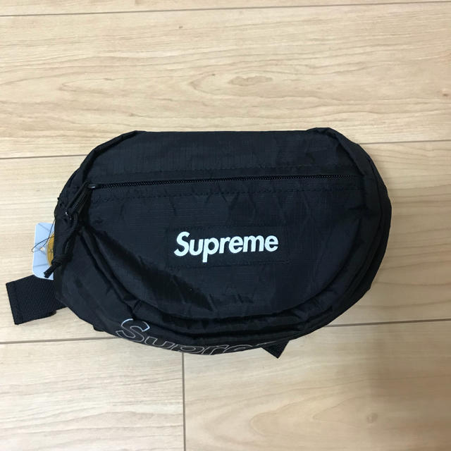 supreme waist bag black 18fw