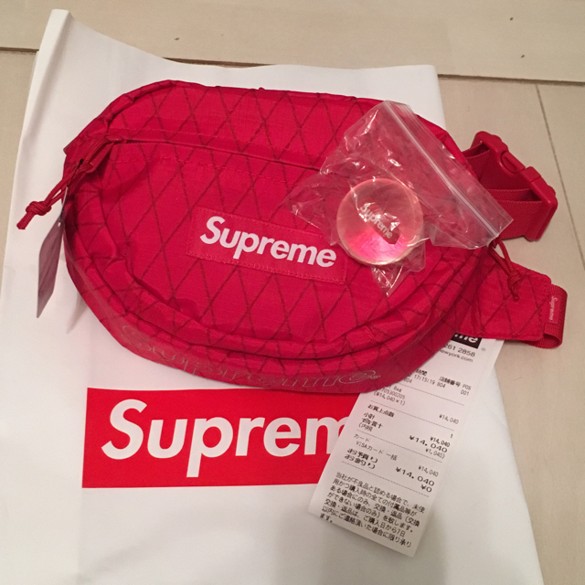 Supreme Waist Bag ウエストバック 赤 レッド オマケ付