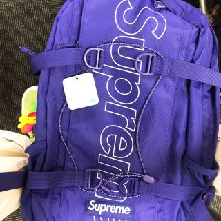 シュプリーム(Supreme)のsupreme backpack 紫色(バッグパック/リュック)