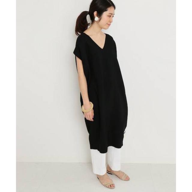 IENA - 美品 コットンストレッチコクーンワンピース ブラック イエナ