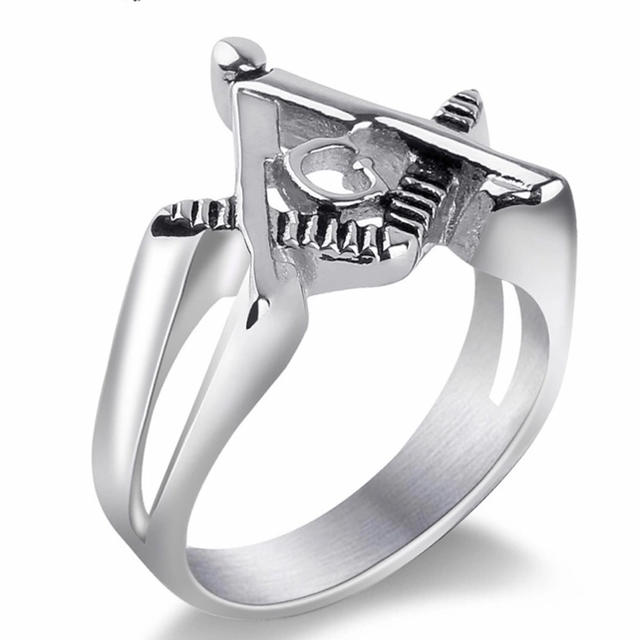 【値下げ】フリーメイソン  指輪 メンズのアクセサリー(リング(指輪))の商品写真