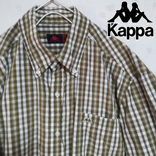 カッパ(Kappa)のkappa 古着 チェックシャツ ワンポイント ロゴマーク(シャツ)