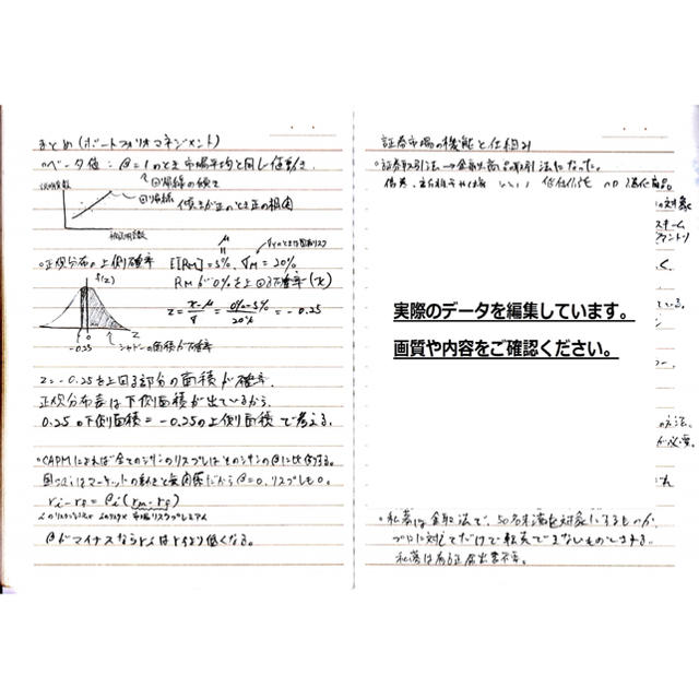 sayu★様専用 証券アナリスト1次試験3科目合格ノートのデータ エンタメ/ホビーの本(資格/検定)の商品写真