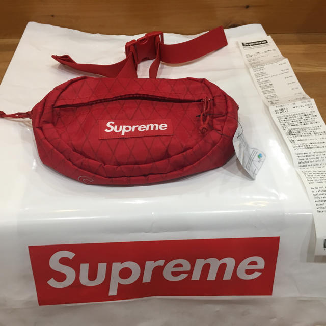 supreme Waist Bag  赤