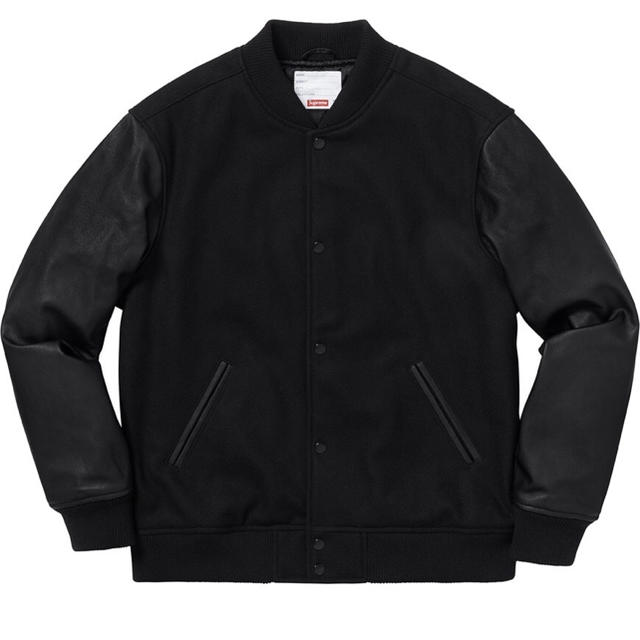 Supreme(シュプリーム)のsupreme18aw 立ち上げ MotionLogoJacket 黒 M メンズのジャケット/アウター(スタジャン)の商品写真