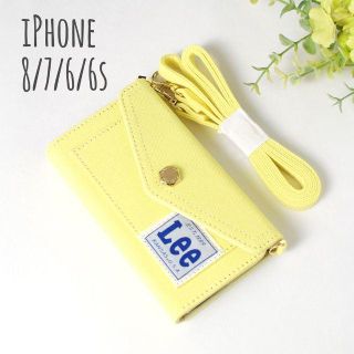 リー(Lee)の今期新品★Lee iPhone8/7/6s/6手帳型ケース★イエロー(iPhoneケース)